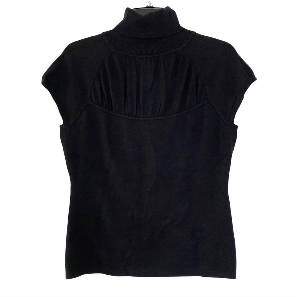 Sweaterworks Silk Blend Turtleneck Top